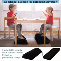 Repose-pieds de bureau réglable coussin de bureau ergonomique oreiller en mousse à mémoire de forme antidérapant sous la table soutien demi-cylindre oreiller de jambe