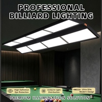 Lampe suspendue rectangulaire LED pour billard, 9 pieds, sans scintillement, à économie d'énergie, anti-jaunissement, lumière froide