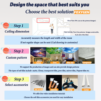 Fabricación en China de Techos Tensados de PVC Suave para Decoración de Interiores