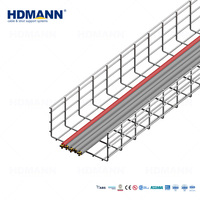Hdmann Certifié ISO, Caisson de câblage en treillis métallique en acier inoxydable 304 de 100x300mm pour la gestion des câbles en laboratoire moderne