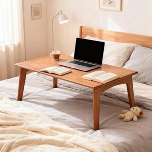 Modern Portable Bamboo <strong>Folding</strong> <strong>Coffee</strong> <strong>Table</strong> No Assembly Required Bedroom Furniture Low Tea <strong>Table</strong> Sitting Floor Walnut Large - Product Image 4