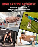Ensemble de planches de musculation pliables multifonctionnelles en bambou avec bandes de résistance
