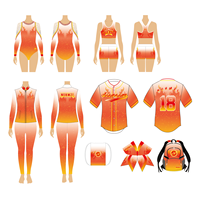 Seragam pemandu sorak tersublimasi untuk wanita, set pakaian dansa Cheerleader, baju olahraga hangat untuk dewasa