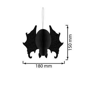 Set de 3 Adornos Colgantes de Panal de Abeja para Halloween, con Diseño de Búho, Araña y Murciélago, Decoración de Papel para Fiestas, Suministros para Casa Embrujada - Product Image 4