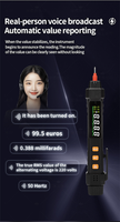 Non-contact Intelligent Electrical Testing Equipment-Pen-type Multimeter 2-600V 4-Digit Display Measures AC/DC Voltage