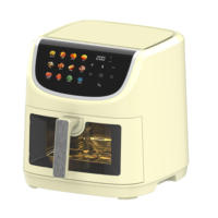 Friteuse à air nouvelle génération avec écran tactile, professionnelle, saine, prix usine, multifonctionnelle, 8L, revêtement en acier inoxydable, affichage numérique personnalisé