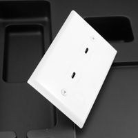 Adaptador de Pared con Doble Puerto USB-C Hembra a Hembra, Estilo Americano, Módulo de Núcleo de Cobre, Función Completa de Audio/Video, Modelo 31