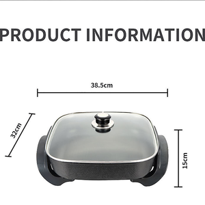 Marmite électrique multifonctionnelle pour la maison cuisson et sauté marmite chauffante électrique carrée intégrée marmite électrique - Product Image 2