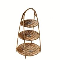 Plateau de rangement multifonctionnel en bambou et rotin, écologique, à un seul niveau, pour la cuisine et le salon – Meilleures ventes
