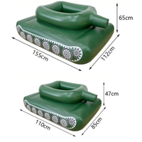 Bouée gonflable en forme de réservoir avec jet d'eau, jouet flottant pour enfants et adultes, pour piscine, jeu aquatique, lit flottant type hovercraft