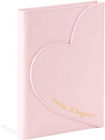 Carnet de notes Love Journal avec rabat magnétique en forme de cœur, couverture en PU