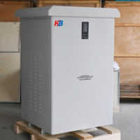 Stabilisateur de tension servo à large plage de tension d'entrée 100 KVA, double alimentation, un fil neutre, stabilisateur AVR automatique, affichage numérique
