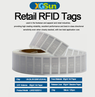 Etiqueta Adhesiva RFID UHF con Chip U CODE 9, Memoria de 48/96 bits, ISO/IEC 18000-6C/EPCglobal Clase 1 Gen 2, Protocolo 45x19mm, Alta Temperatura
