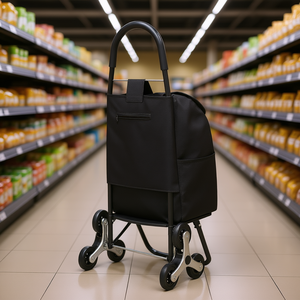 Carrito de compras plegable D0102HS0VJT de 36L con 6 ruedas y bolsa de almacenamiento para compras convenientes - Product Image 2