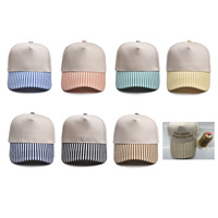 Nueva Gorra de Béisbol Unisex con Bandera Americana Bordada y Rayas de Colores, Gorra Trucker para Deportes al Aire Libre con Protección Solar