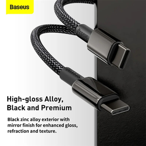 Baseus-<span class=keywords><strong>Cable</strong></span> <span class=keywords><strong>USB</strong></span> C a <span class=keywords><strong>USB</strong></span> tipo C de 100W, <span class=keywords><strong>cable</strong></span> de datos de carga rápida, <span class=keywords><strong>cable</strong></span> PD tipo C para <span class=keywords><strong>iPhone</strong></span> 15 Pro Max MacBook iPad Xiaomi - Product Image 3