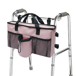 Bolsa de Gran Capacidad con Diseño Floral y Múltiples Bolsillos para Personas Mayores, Correas Ajustables, Bolsa Organizadora para Andadera de Fácil Acceso - Product Image 5