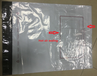 Machine de fabrication de sacs de courrier polyvalents CW800SBD+DHL à scellage latéral, adhésif thermofusible simple ou double ligne, pour DHL UPS