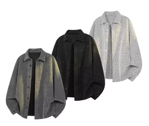 Giacche in tessuto sherpa, cardigan lavorato a maglia <span class=keywords><strong>stile</strong></span> <span class=keywords><strong>camicia</strong></span>, giacche abbottonate su misura - Product Image 5