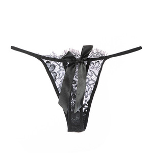Culotte string sexy taille basse ultra-fine et transparente pour femmes européennes et américaines, séduisante et irrésistible, en dentelle respirante. - Product Image 5