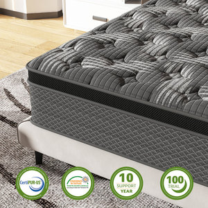 Mùa Xuân giường nệm Vua Kích thước giá tốt nhất Nệm cao su gối Top Bộ nhớ bọt cuộn lên hộp Nệm Bộ nhớ bọt hộp - Product Image 5