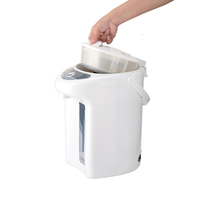 Bouilloire Électrique 750W 3L avec Bouton de Distribution, Arrêt Automatique, Protection Anti-Ébullition à Sec, Conception Facile à Nettoyer pour Maison et Camping-Car