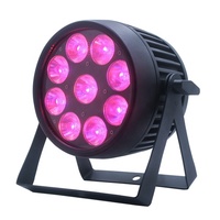 Ingebouwde Draadloze Dmx Led 9X12W Par Licht Oplaadbare Rgbwa Uv 6IN1 Draadloze Batterij Aangedreven Led uplight Voor Outdoor Evenement