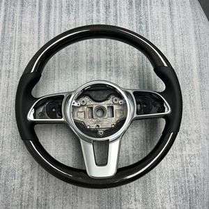 Volant de direction <span class=keywords><strong>Mercedes</strong></span> en fibre de carbone, sport, premium, forme <span class=keywords><strong>D</strong></span>, amélioration de la prise en main, remplacement pour la plupart des modèles, performance personnalisée - Product Image 2