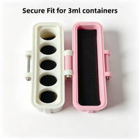 3ml 5-Fächer OEM Peptid-Box Peptid-Aufbewahrungskoffer Großhandel Benutzerdefiniertes Logo Peptid-Tragetasche für Kleine Fläschchen-Organisation