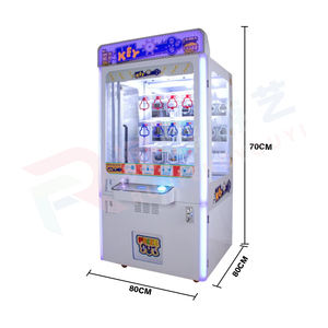 Machine de grue principale à 9 trous à pièces Jeu de vente de prix à gagner avec machine à griffes Keymaster à trou de serrure - Product Image 3