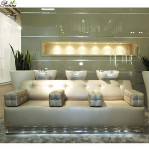 Chaise de station de shampooing à réglage automatique lavage à contre-courant double sièges salon de coiffure - Product Image 2