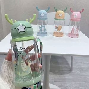 Botella de Agua de Plástico para Niños, Botella de 350 ml, Botella de Agua Irrompible - Product Image 2