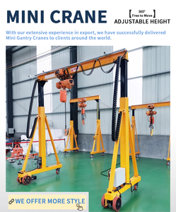 1000Kg 3000Kg Preisgünstiger Mobiler Kleiner Schiffskran für Innenräume Einträger-Portalkran Mobiler Portalkran - Product Image 2