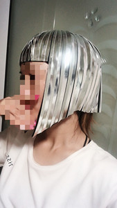 Perruques miroir réfléchissantes pour femmes Future Space, pour spectacles de bar Gogo, performances scéniques, cosplay, perruque miroir <span class=keywords><strong>Bobo</strong></span> pour femmes - Product Image 2
