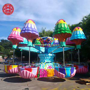 Manèges à méduses rotatifs pour parcs d'attractions intérieurs et extérieurs, en fibre de verre et en métal durables, à vendre - Product Image 5