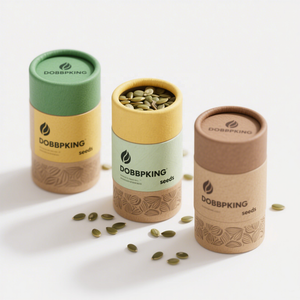 Bán buôn plantable hạt giống giấy bao bì hộp phân hủy sinh học Composite giấy có thể ống tròn sinh thái thân thiện hạt giống trái cây container - Product Image 3