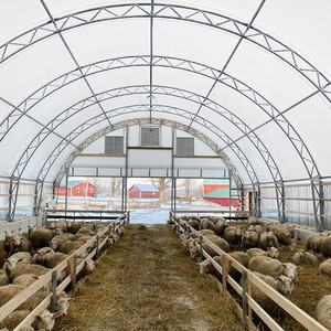 Bâtiment <span class=keywords><strong>de</strong></span> stockage à double poutre Quonset, PVC 60 x 30, type arche, grands kits <span class=keywords><strong>de</strong></span> couverture en PVC, fabricant <span class=keywords><strong>de</strong></span> Quonset, tente d'usine - Product Image 3