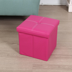Pouf de rangement pliable en similicuir PVC et <span class=keywords><strong>banc</strong></span>-<span class=keywords><strong>coffre</strong></span> de rangement pour chambre à coucher, vente en gros - Product Image 1