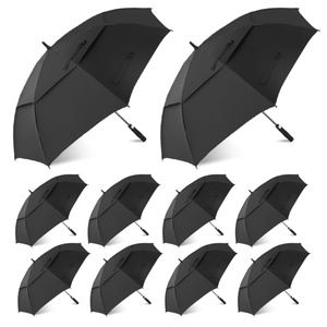 62 Inch Automatic Golf <b>Umbrella</b> <b>Windproof</b> Double Canopy Vented for Rain UV Protection Men Women Business Outdoor - Product Image 1