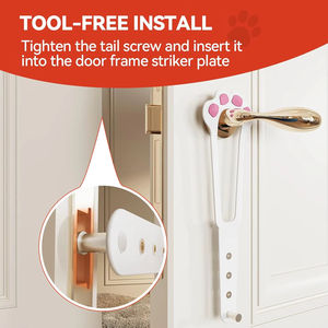 Moderno Sujetador de Puerta para Gatos y Perros con Correa Elástica Ajustable, Bloqueador de Puerta, Evita que las Mascotas Salgan, Uso en Cocina - Product Image 4