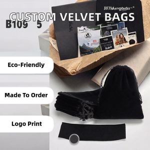 Wholesale Customizable Eco-Friendly Velvet Drawstring <b>Bag</b> Recyclable Gemstone <b>Wedding</b> Candy <b>Gift</b> Packing for Guests' Souvenirs - Product Image 3