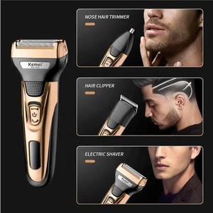 KEMEI-Tondeuse à cheveux 3 en 1, <span class=keywords><strong>rasoir</strong></span> électrique rechargeable, 3W, KM-1429, 3 têtes de coupe, recharge <span class=keywords><strong>sans</strong></span> <span class=keywords><strong>fil</strong></span> USB, pour hommes - Product Image 3