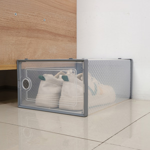 Vente en gros de boîte à chaussures de rangement en plastique pliable transparente et moderne pour baskets design <span class=keywords><strong>Bok</strong></span> multifonctionnel pour boîtes de rangement et bacs - Product Image 5