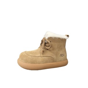 Botas Casuales de Color Sólido para Niños de Alta Calidad, Estilo Cálido y Cómodo, Botas de Cuero con Forro de Lana Retro Nuevas de 2025 para Niños y Niñas - Product Image 4