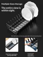 UZIA-CO Panier coulissant d'angle pour armoire de cuisine, Organisateur d'angle magique, Étagère de rangement pour armoire d'angle coudée pour cuisine et maison