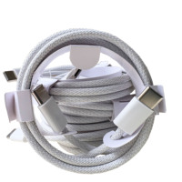 Cable de Datos Trenzado de Alta Calidad PD 60W TIPO C a TIPO C para iPhone 14 15 16 17 Pro Max para Carga Rápida Apple