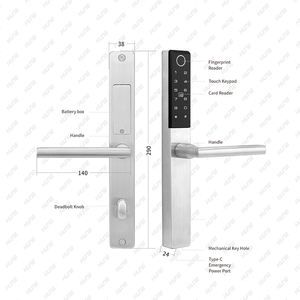 Hune Biometrische Deur Toegangscontrole Ul Home Systeem Brandbestrijding Vingerafdruk Deurslot Spatwaterdicht Slim Deurslot Intelligent - Product Image 6