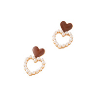 Boucles d'oreilles clous géométriques rétro en résine ambrée pour femmes, plaquées or, en acier inoxydable anti-allergique, accessoires de mode, cadeau