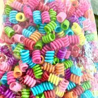 Perles Acryliques en Gros 500g, Grandes Perles à Trou Chaudement Vendues pour Décoration de Salon et Cheveux d'Enfants
