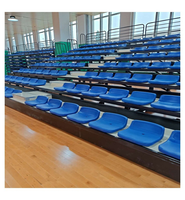 Tribunes de gymnase rétractables sur mesure, gradins télescopiques extérieurs pour le football et le basketball